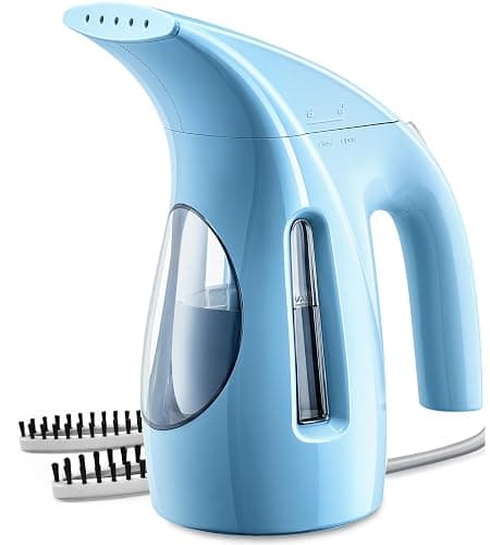 HiLIFE Steamer for Clothes, Portable Handheld Design, 240ml Big Capacity, 700W, Strong Penetrating Steam, Removes Wrinkle, for Home, Office(ONLY FOR 120V) (Sky Blue) - Image 1