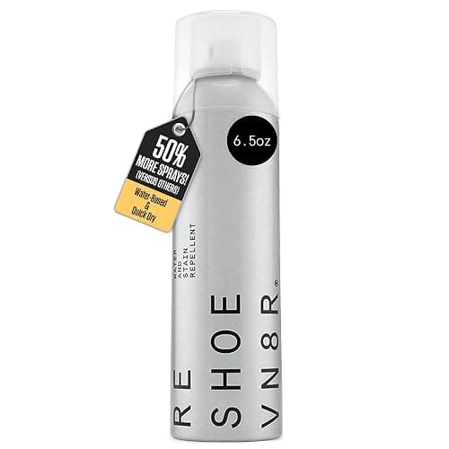 RESHOEVN8R Shoe Protector Spray - Rain and Stain - (6.5oz) - Waterproof Spray for Shoes, Quick-Drying, No Chemicals, Sneakers, Suede, Canvas, Light Leather, White Shoe - Long Lasting Protector - Image 1