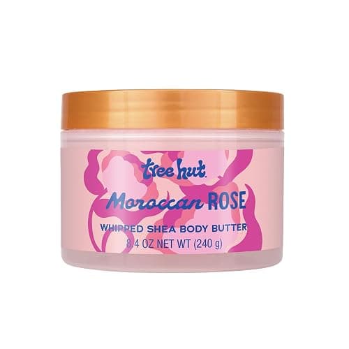 Tree Hut Moroccan Rose Whipped Shea Body Butter, 8.4oz, Lightweight, Long-lasting, Hydrating Moisturizer with Natural Shea Butter for Nourishing Essential Body Care - Image 1