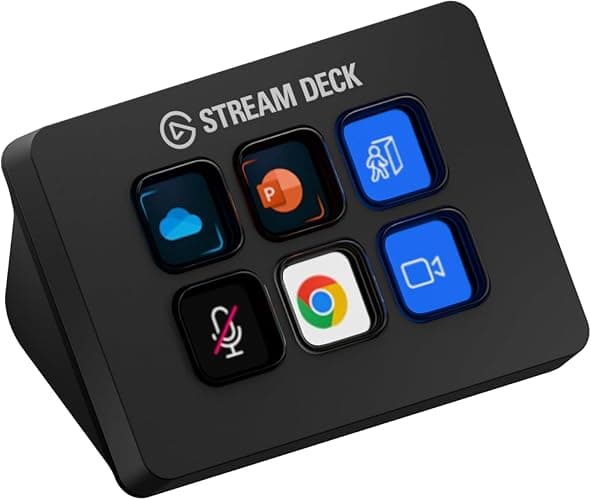 Elgato Stream Deck Mini – Control Zoom, Teams, PowerPoint, MS Office and More, Boost Productivity with Seamless Integration for Daily Apps (Renewed) - Image 1