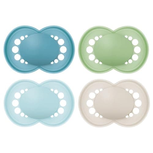 MAM Original Matte Pacifier, 1 sterilzing case, Baby Pacifier, Best Pacifiers for Breastfed Babies, 6-16 Months, Boy - Image 1