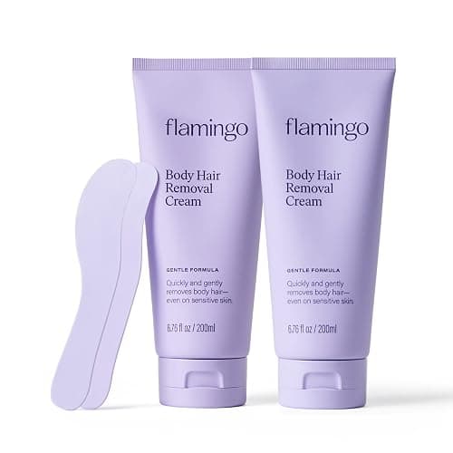 Flamingo Women's Body Hair Removal Cream - (2 Pack) 6.76 fl oz - Removes Hair from Legs, Arms, Underarms, Stomach, and Bikini Line - Image 1
