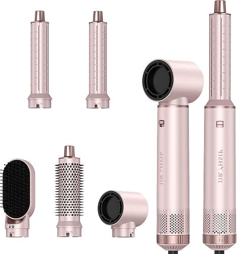 Dryhsip Warmluftbürste, 5 in 1 Hairstyler, Föhnbürste mit haartrockner für Frauen, Airstyler mit Föhn, Glätten,Lockenstab Automatisch, Haarglätter, Rundbürstenföhn,Volumen,Eurostecker - Image 1