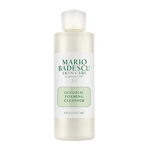 Mario Badescu Glycolic Foaming Cleanser for All Skin Types| Exfoliating Face Wash with Glycolic Acid & Aloe Vera| Visibly Evens Skin Tone & Texture - 6 Fl Oz (Pack of 1) - Image 1