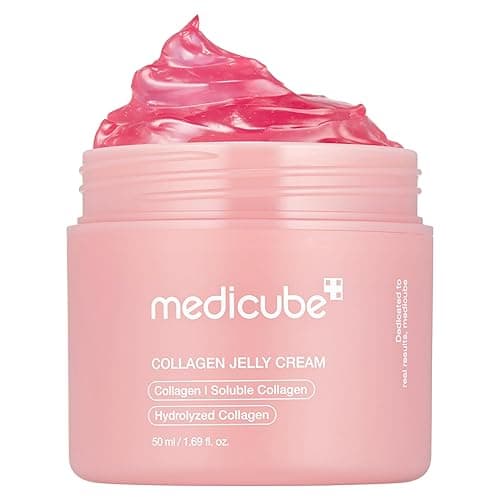 medicube Collagen Jelly Cream- Niacinamide & Freeze-Dried Hydrolyzed Collagen - Boosts skin's barrier hydration and gives 24h Glow & Lifted Look - Korean skincare (1.69 Fl Oz (Pack of 1)) - Image 1