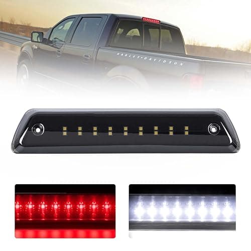FIERYRED Third Brake Light/Reverse Light Smoked Compatible with 2009-2014 Ford F150 Light,Rear Cab Light,3rd lights Power Saving IP67 Waterproof - Image 1