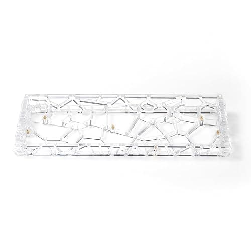 Mechanical Keyboard Case Transparent Keyboard Housing Compatible with Wooting60/HM66/Mad60/M6lite/Rakka Keyboards (Transparent) - Image 1