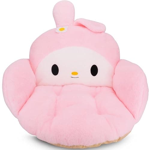 Juju Pink Kawaii Cushion - Kawaii Room Decor - Seat Cushions for Office Chairs - Office Chair Cushions - Car Seat Cushion - Gaming Room Decor - Gaming Desk Accessories Floor Pillow (Pink) - Image 1