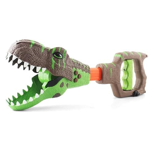 DINOBROS Dinosaur Chomper Toys for Kids with 3 Roar Sounds and Light Jurassic Dinosaurs Grabber Claw T-Rex Reacher Robot Hand Pincher Dino Snapper - Image 1