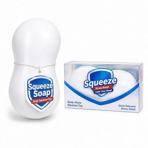 Crunchy Soap Squishy ASMR Squeeze Stress Relief Fidget for Adults | Crunchy ASMR Experience, Soft Flexible Texture, Satisfying Hand Squeeze for Relaxation, Office Desk Accessory and Adult Gift - Image 1