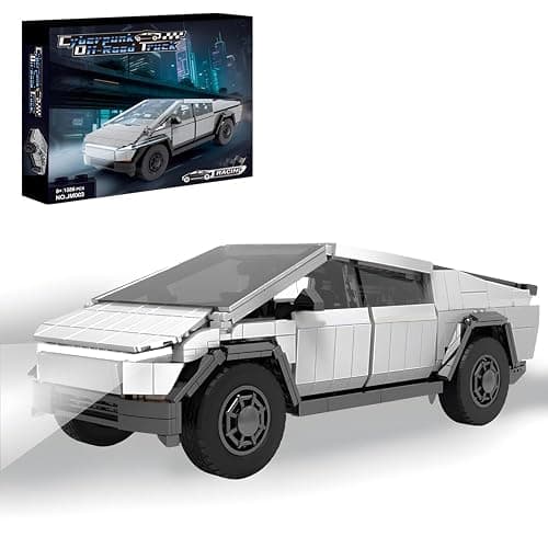 Light-Up Car Building Set,1:14 City Cyber Off-Road Truck Building Toy with Lights,STEM Building Block for Adults Kids,Boys and Girls,Ideas Creative Gift for Car Lovers,1547 pcs Collectible Model Kit - Image 1