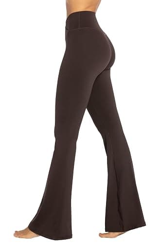 Sunzel Womens Flare Leggings No Front Seam Flare Yoga Pants with Tummy Control Crossover High Waist - 28" / 30" / 32" / 34" - Image 1