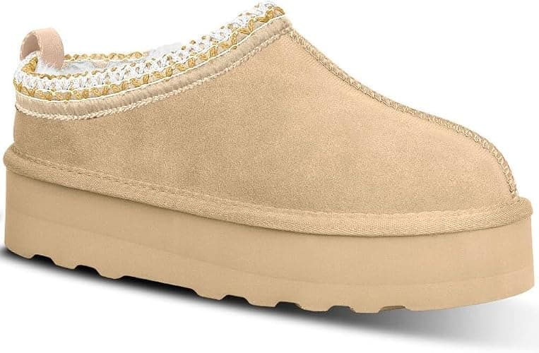INPAKSA Women's Slippers Platform Mini Boots Short Ankle Boot Fur Fleece Lined Sneakers House slippers Anti-Slip Boot For Outdoor - Image 1