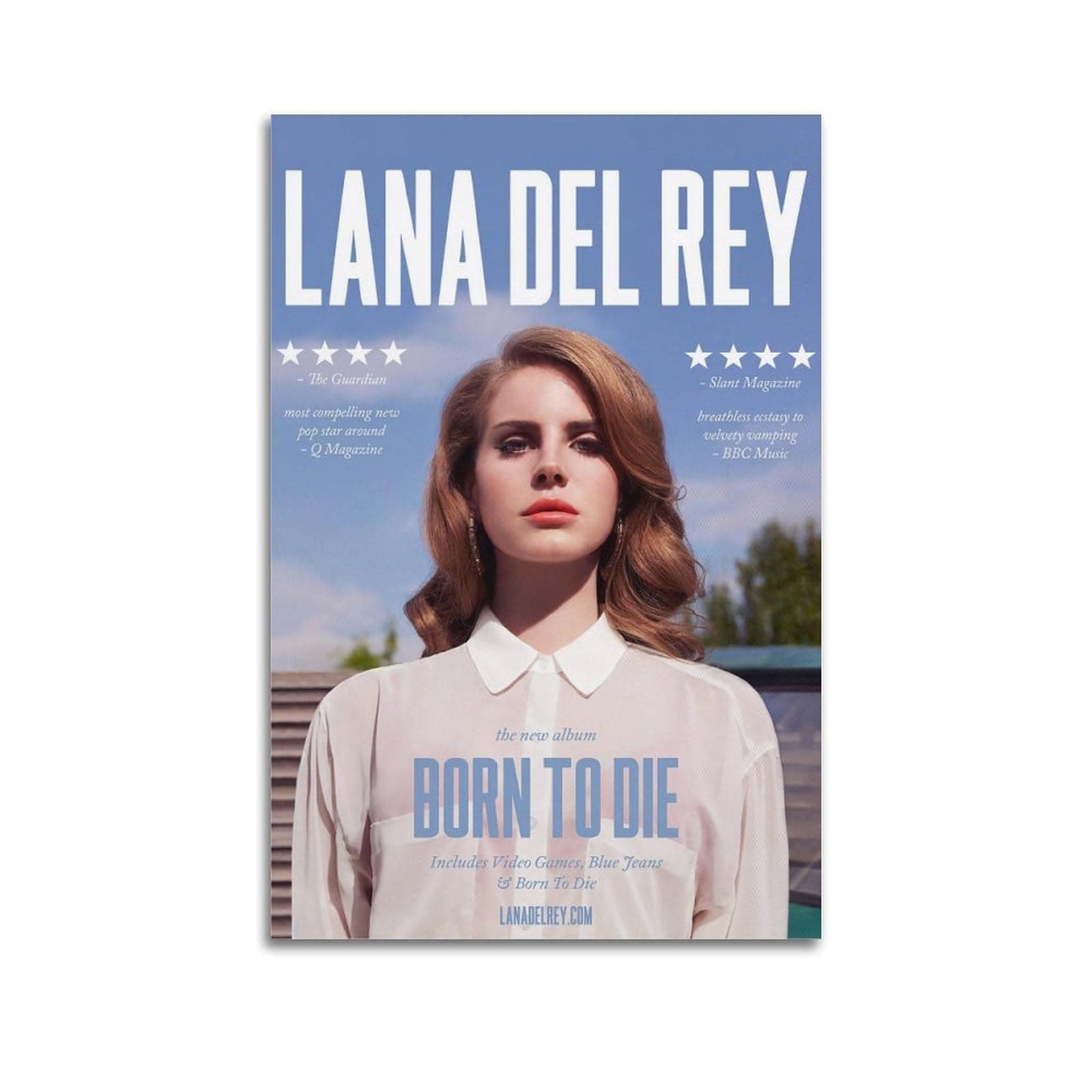 Lana Del Rey Poster Born To Die Poster Canvas Painting Wall Art Picture Home Decor Print For Bedroom Living Room Dorm Study Bar Office 12x18inch(30x45cm) - Image 1