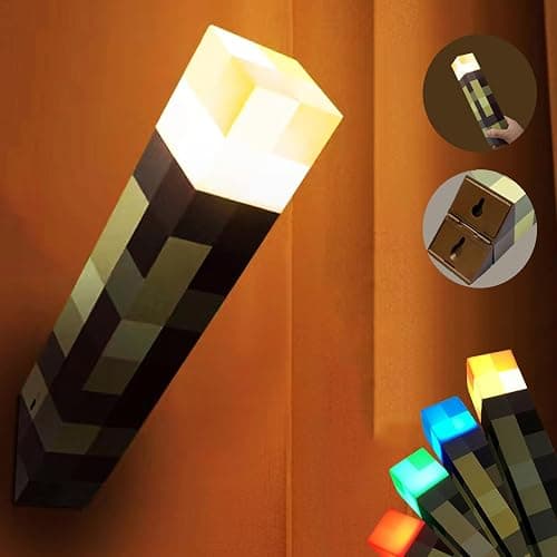 Desniltol Wall Torch Lamp, 4-Color Change Light-up Table Lamps, USB Rechargeable Night Light, Hand Held or Wall Mount Bedside Lamp for Home/Office Decor - Image 1