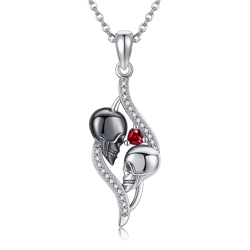 MONGAS Comedy and Tragedy Masks/Spoon/Raccoon/Skull/Firefly/Mushroom/Mom/Phantom of The Opera/Fish Necklace Sterling Silver Mustard Seed Jewelry for Women - Image 1