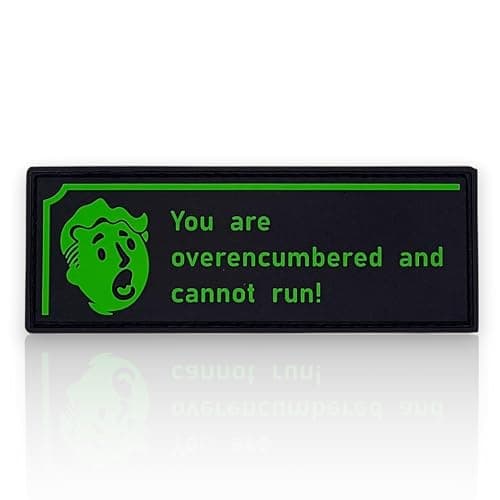 Overburdened Morale Patch | Funny Tactical Backpack Patches | Military Patches for Chest Pack, Vest, Dog Harness | Hook and Loop Patch, Molle Accessories - Image 1