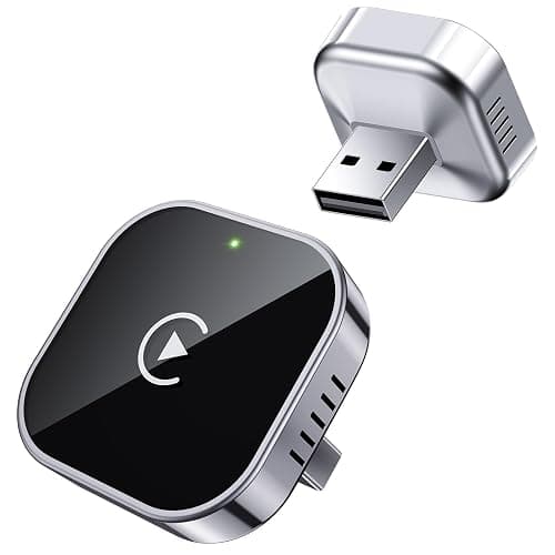Teeran Wireless CarPlay Adapter 2025 Upgrade Wired CarPlay to Wireless, Mini Cube Design for Cars with Built-in Wired Apple CarPlay Plug and Play Easy Use Fast Stable Connection Car Play for iPhone - Image 1