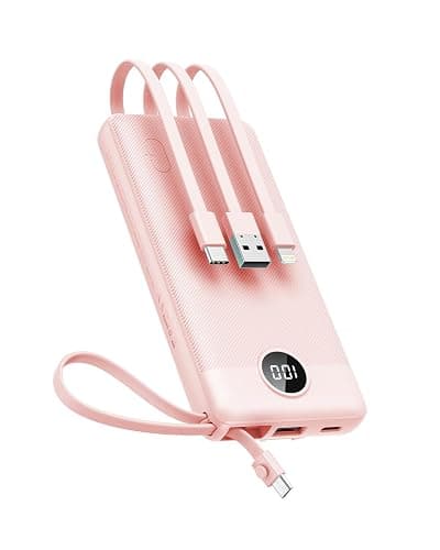 VEEKTOMX Portable Charger Built-in Cables, Power Bank for iPhone, Fast Charge USB C Battery Pack Travel Essentials Powerbank Compatible with iPhone 17/16/15/14, Samsung S25/24 - Image 1