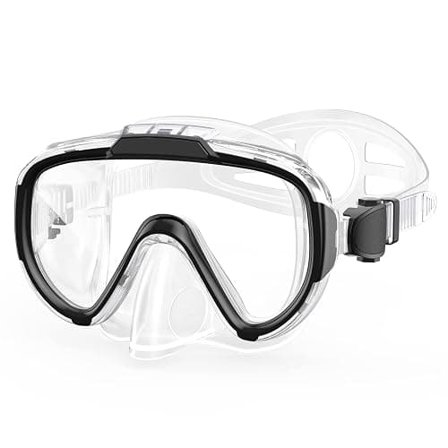 Norabidea Swim Goggles Adult Kids, Anti Fog Swimming Goggles with Nose Cover,No Leaking Clear Snorkel Dive Mask 180 Wide View Men Women Youth Boys Girls - Image 1