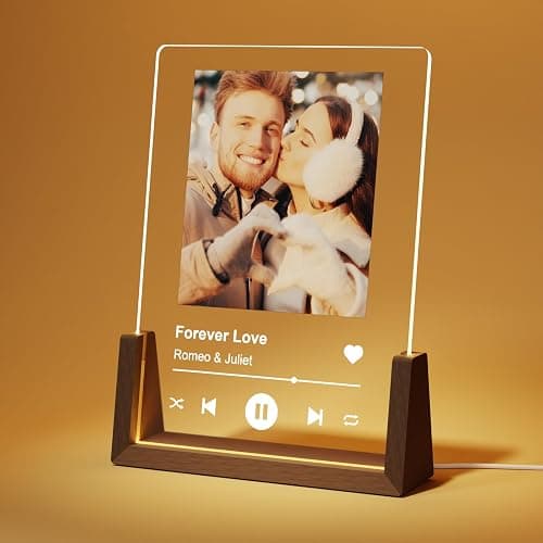 LUCKOR Spotify Decorative Plaque Personalized Gifts, Custom Gifts for Him Her, Customized Picture Frame for Boyfriend Girlfriend Couple Wife Women on Anniversary Birthday - Image 1