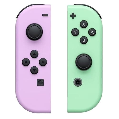 Replacement Controller for Switch Controller, Wireless Switch Controllers Compatible with Switch/Lite/OLED, Controllers for Switch Support Wake-up/Dual Vibration, Purple and Green - Image 1