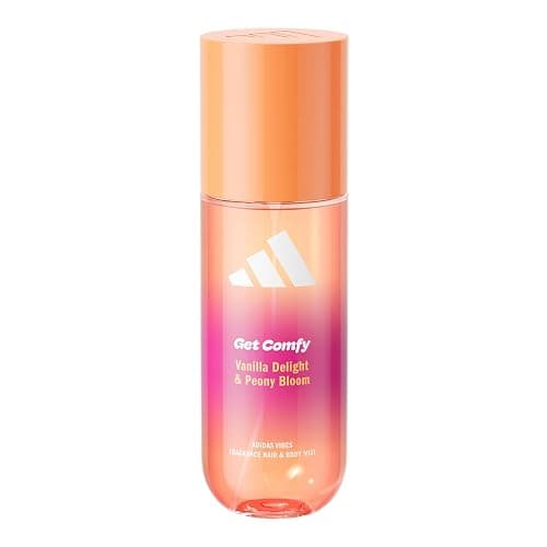 adidas Vibes Get Comfy Fragrance Hair & Body Mist, Ambery Fragrance with Notes of Vanilla Delight & Peony Bloom, Mood-Boosting, For Any Occasion, 150ml - Image 1