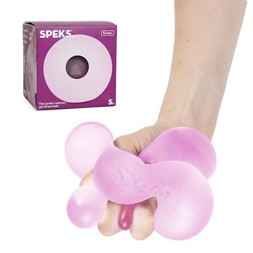 Speks Jumbo Gump Stress Balls | Ultra Soft Squishy Fidget Toy for Adults & Teens | Stress Relief & Desk Toy | Moon Jelly - Image 1