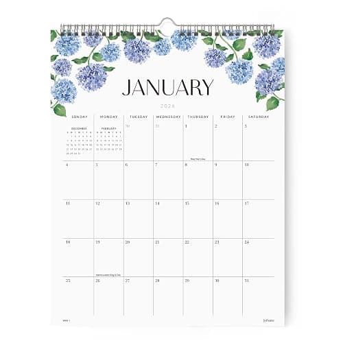 Jotsome Wall Calendar 2025-2026, Monthly Calendar From Now to December 2026 11.2"x14.2", Aesthetic Wall Decoration in Home and Office for Easy Organizing - Image 1