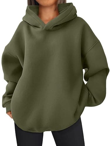 EFAN Womens Oversized Hoodies Fleece Hooded Sweatshirts Fall Fashion Outfits 2025 Cute Clothes with Pockets - Image 1