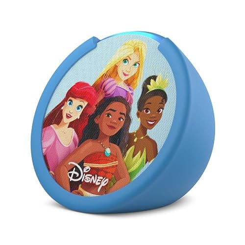 Amazon Echo Pop Kids (newest model), Designed for kids, with parental controls, Includes 6 months of Amazon Kids+, Disney Princess - Image 1