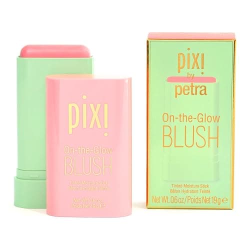 Pixi On-the-Glow Blush - Fleur, Hydrating Tinted Moisture Blush Stick with Ginseng, Aloe Vera & Fruit Extracts, For Cheeks & Lips, 19g / 0.6oz, Paraben-Free - Image 1