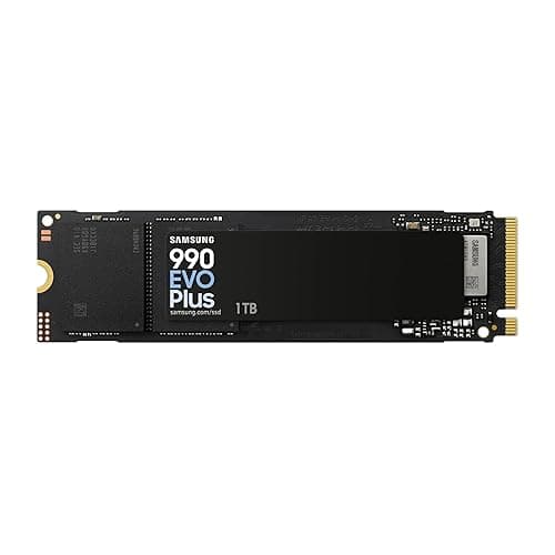 Samsung 990 EVO Plus SSD 1TB, PCIe Gen 4x4, Gen 5x2 M.2 2280, Speeds Up-to 7,150 MB/s, Upgrade Storage for PC/Laptops, HMB Technology and Intelligent Turbowrite 2.0, (MZ-V9S1T0B/AM) - Image 1