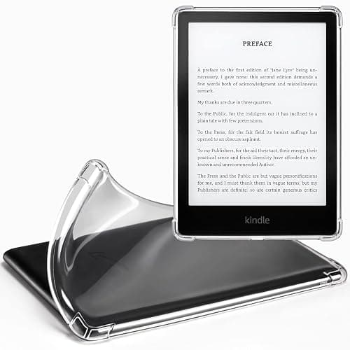 CoBak Clear Case for All-New Kindle Paperwhite 11th Gen 2021 & Signature Edition(6.8") - Lightweight, Scratch-Proof Silicone Back Cover, Clear - Image 1