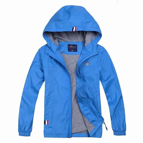 Jingle Bongala Boys Girls Lightweight Breathable Raincoat Waterproof Hooded Rain Jacket Windbreaker Easy to Fold - Image 1