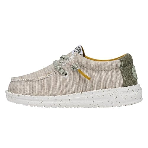 HEYDUDE Wally Kids Jersey | Kids Shoes | Lace Up Loafers | Comfortable & Light-Weight - Image 1