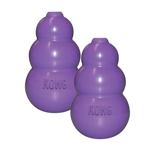 KONG Kitty Classic Cat Toys – 2 Pack – Fillable Treat-Dispensing Toy for Cats – Bounces & Rolls for Interactive Play – Encourages Healthy Exercise & Mental Stimulation - Image 1