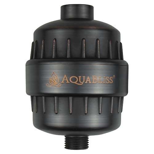 AquaBliss High Output Revitalizing Shower Filter - Reduces Dry Itchy Skin, Dandruff, Eczema, and Dramatically Improves The Condition of Your Skin, Hair and Nails - Oil Rubbed Bronze (SF100-ORB) - Image 1
