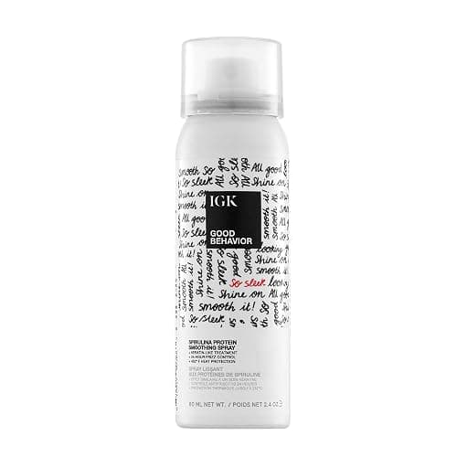 IGK GOOD BEHAVIOR Spirulina Protein Smoothing Spray | Keratin Like Treatment + Frizz Control + Heat Protectant | Vegan + Cruelty Free | - Image 1