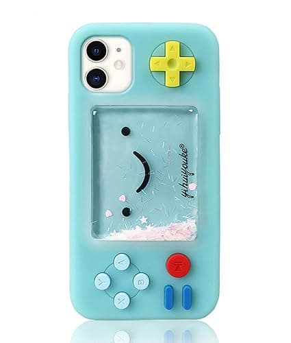 UnnFiko Squishy 3D Cartoon Game Shape Case Compatible with iPhone 15 Pro, Creative Liquid Stars Funny Play Case Soft Rubber Protective Cover (Blue, iPhone 15 Pro) - Image 1