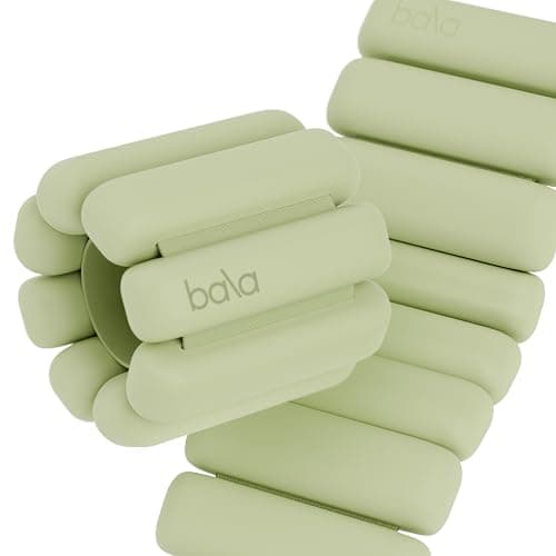 Bala Bangles Wrist & Ankle Weights for Women & Men - Adjustable Silicone Weighted Bracelet Set for Gym, Yoga, Pilates, Cardio & Strength Training - Wearable Arm & Leg Workout Weights - Image 1