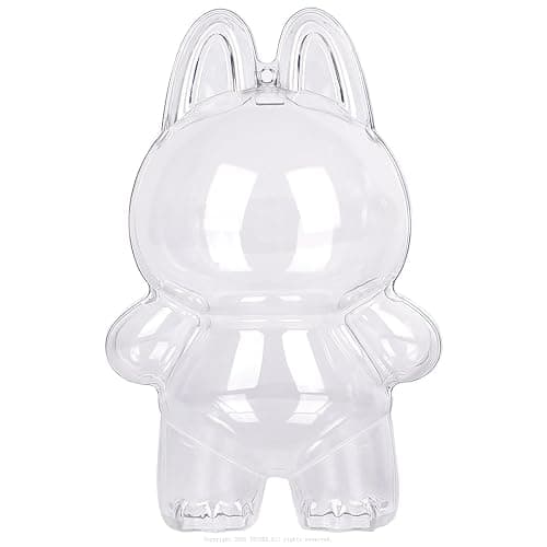 Protective Case Compatible with LABUBU Doll - Crystal-Clear Hard Display Box with Keychain & Dustproof Cover, Secure Backpack Hooks for Shelf/Outdoor Showcase (Doll Not Included)(Standing) - Image 1