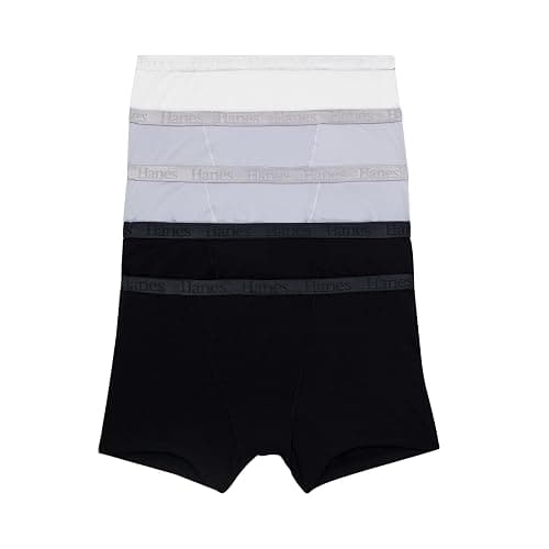 Hanes Womens Originals Ultra Supersoft Boxer Briefs, 5-Pack, Viscose from Bamboo Underwear - Image 1