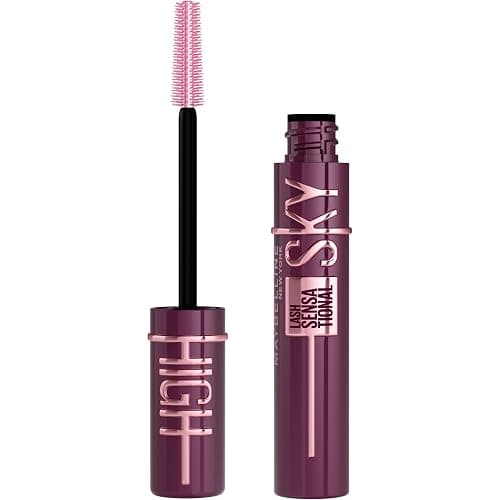 Maybelline New York Burgundy Wimperntusche für extrem lange Wimpern, Lash Sensational Sky High Mascara, Burgundy Haze, 7,2 ml - Image 1