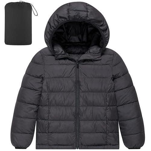 Lovekider Boys Winter Coat 4-16 Years Lightweight Puffer Jacket Kids Hooded Packable Down-alternative Outerwear - Image 1