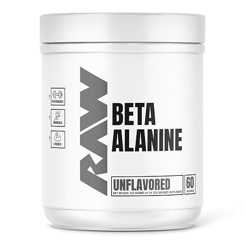 RAW Beta Alanine Powder, Unflavored (60 Servings) - Pre-Workout Powder for Men & Women - Beta Alanine Supplement for Workout Endurance - Preworkout Beta Alanine Powder for Reduced Muscular Fatigue - Image 1