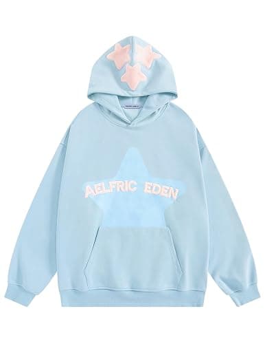 Aelfric Eden Star Hoodie Y2K Graphic Hoodies for Men Women Oversized Pullover Streetwear Hooded Sweatshirt - Image 1