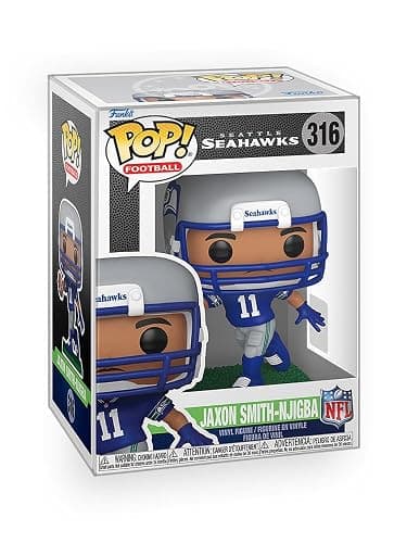 Epic Collectibles Pop Football: Seahawks - Jaxon Smith Njigba Vinyl Figure Bundled with Box Protector Compatible for Funko - Image 1