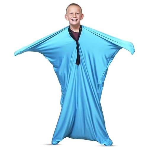 Sensory Body Sock for Kids – Blue Compression Sack for Focus, Calm, Movement & Play – Stretchy Suit for Autism & ADHD - Image 1