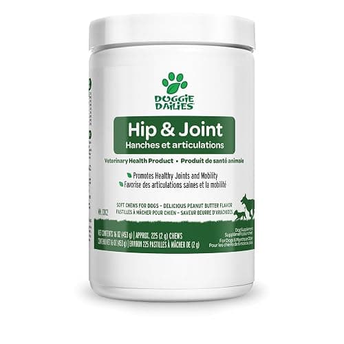 Doggie Dailies Glucosamine for Dogs - 225 Chews - Joint Supplement for Dogs of All Breeds & Sizes - Hip and Joint Supplement for Dogs - Premium Glucosamine and Chondroitin for Dogs - Image 1